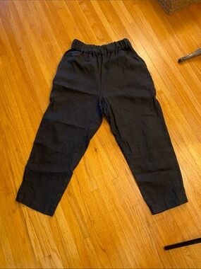 Linen Women’s Elastic Waist Pants